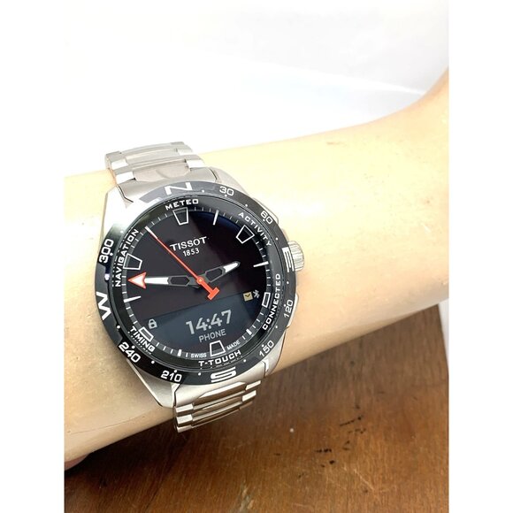 Tissot T- Touch Connect Solar Men's Watch Titanium Black 47.5mm T1214204405100 - Picture 11 of 14